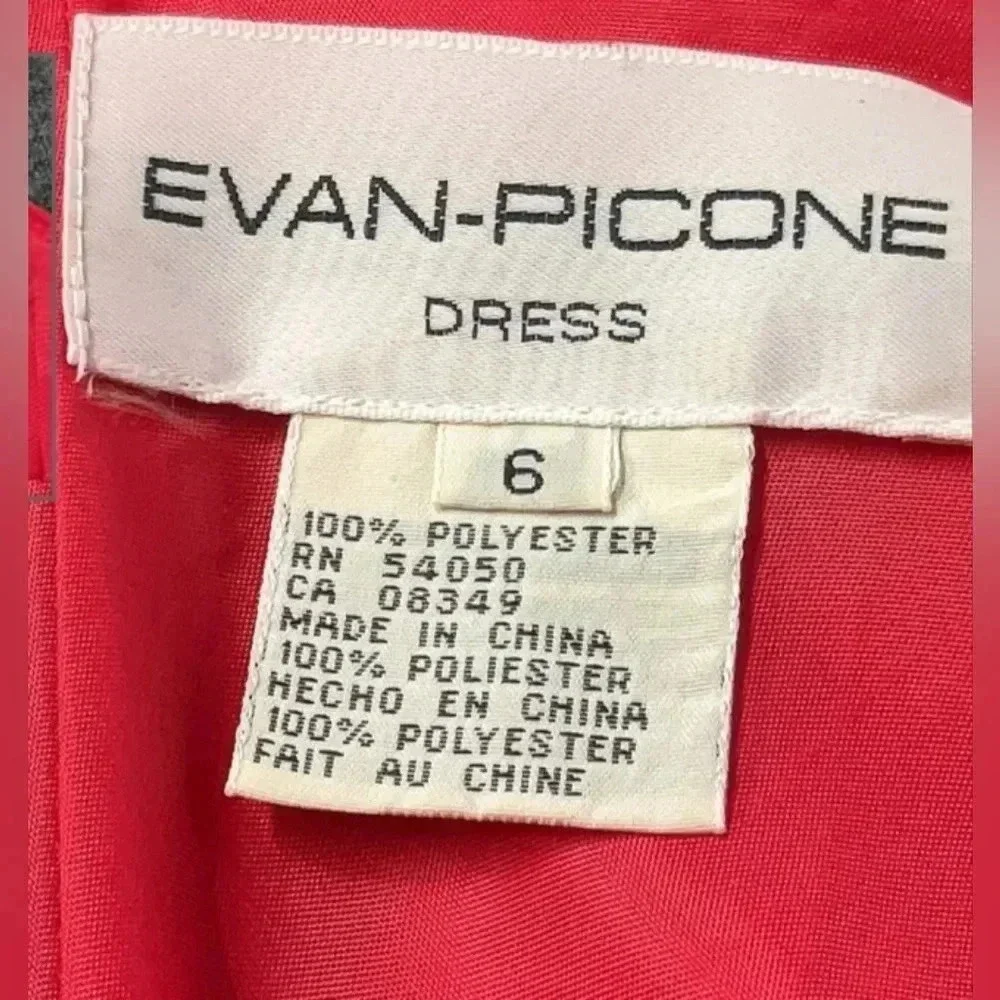 Evan Picone Formal Dress - EUC - Size 6, Fully Lined, Halter Neck, Hot Pink